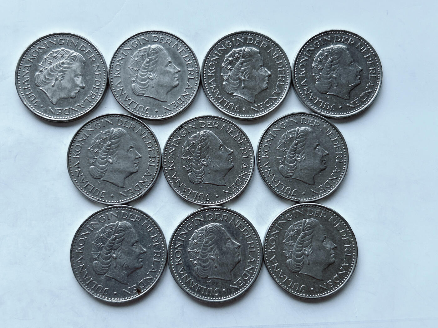 第一海外回流一元起拍收藏 散币专场 第95期 荷兰1盾 朱莉安娜女王 10枚