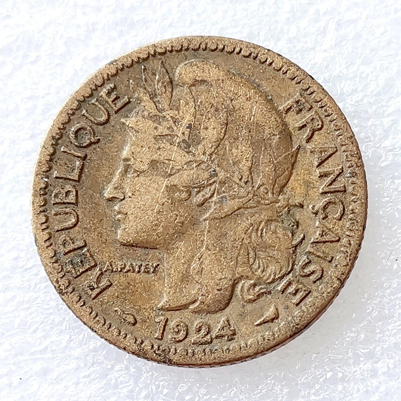 第一海外回流一元起拍收藏 散币专场 第96期 法属多哥1924年1法郎铜币