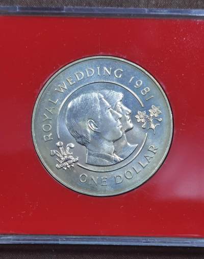 北京马甸外国币专卖微拍第121期，外国非贵金属纪念币，流通币专场，陆续上新，欢迎关注 - 1981年百慕大查尔斯王子与戴安娜克郎形纪念币