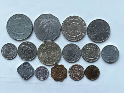 第一海外回流一元起拍收藏 散币专场 第95期 - 菲律宾硬币 15枚