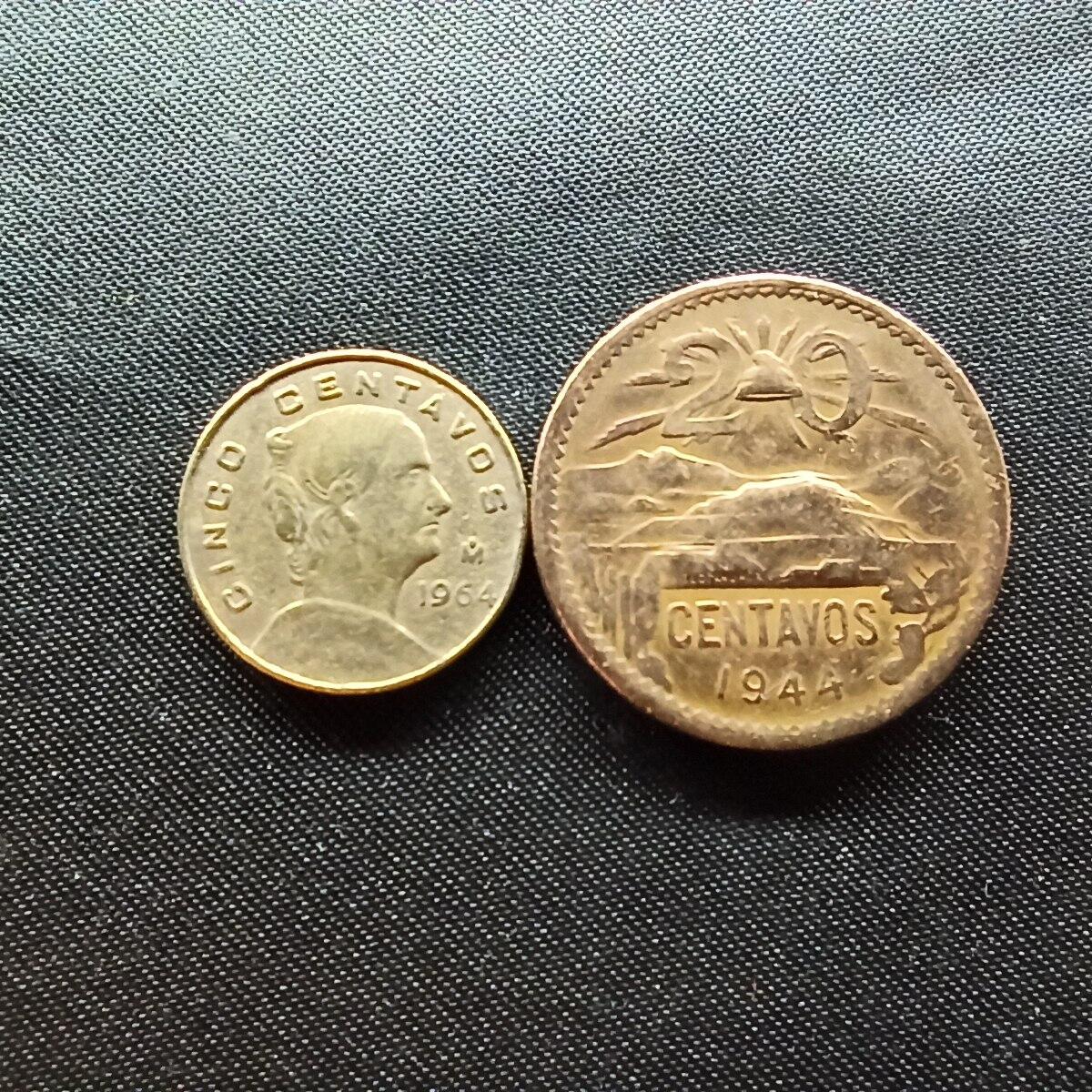 邮泉阁限时拍卖第十场 各国硬币专场 墨西哥2枚