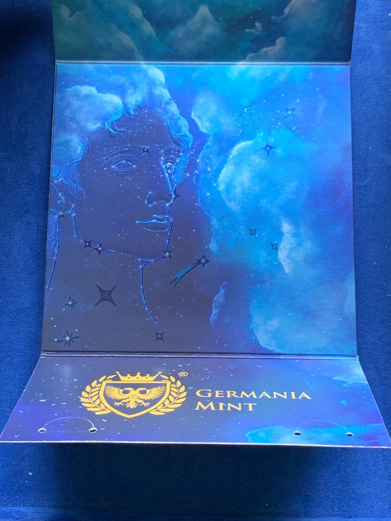 《竞宝斋》第277场- 周日，周一 2场连拍 （全场包邮） 马耳他2023年天文学家哥白尼诞辰550周年5欧彩银币 德国铸币厂代工 限量15000枚 卡册 精制币 1盎司 999银 38.61mm