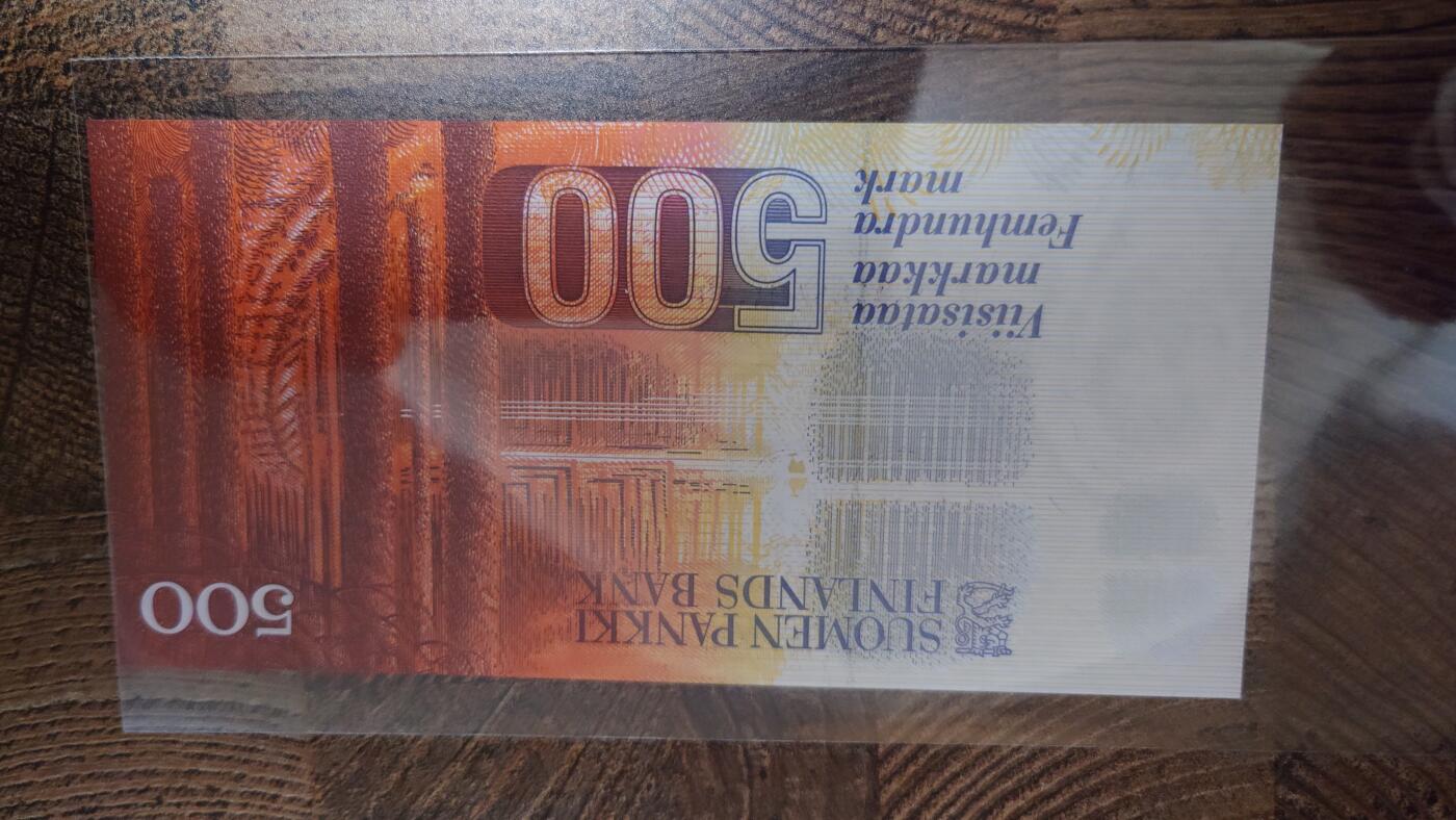 【麦稀奇世界钱币展】精选微拍第113期暨2024年第24期  六月币展新品卖剩存货选购专场 1986年芬兰500马克 全新绝品 Litt.A版