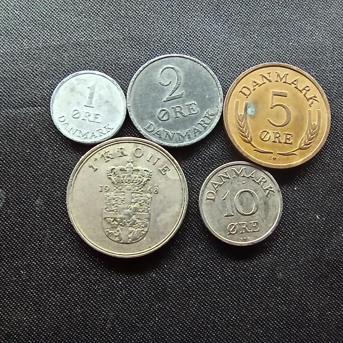 邮泉阁限时拍卖第十场 各国硬币专场 丹麦5枚