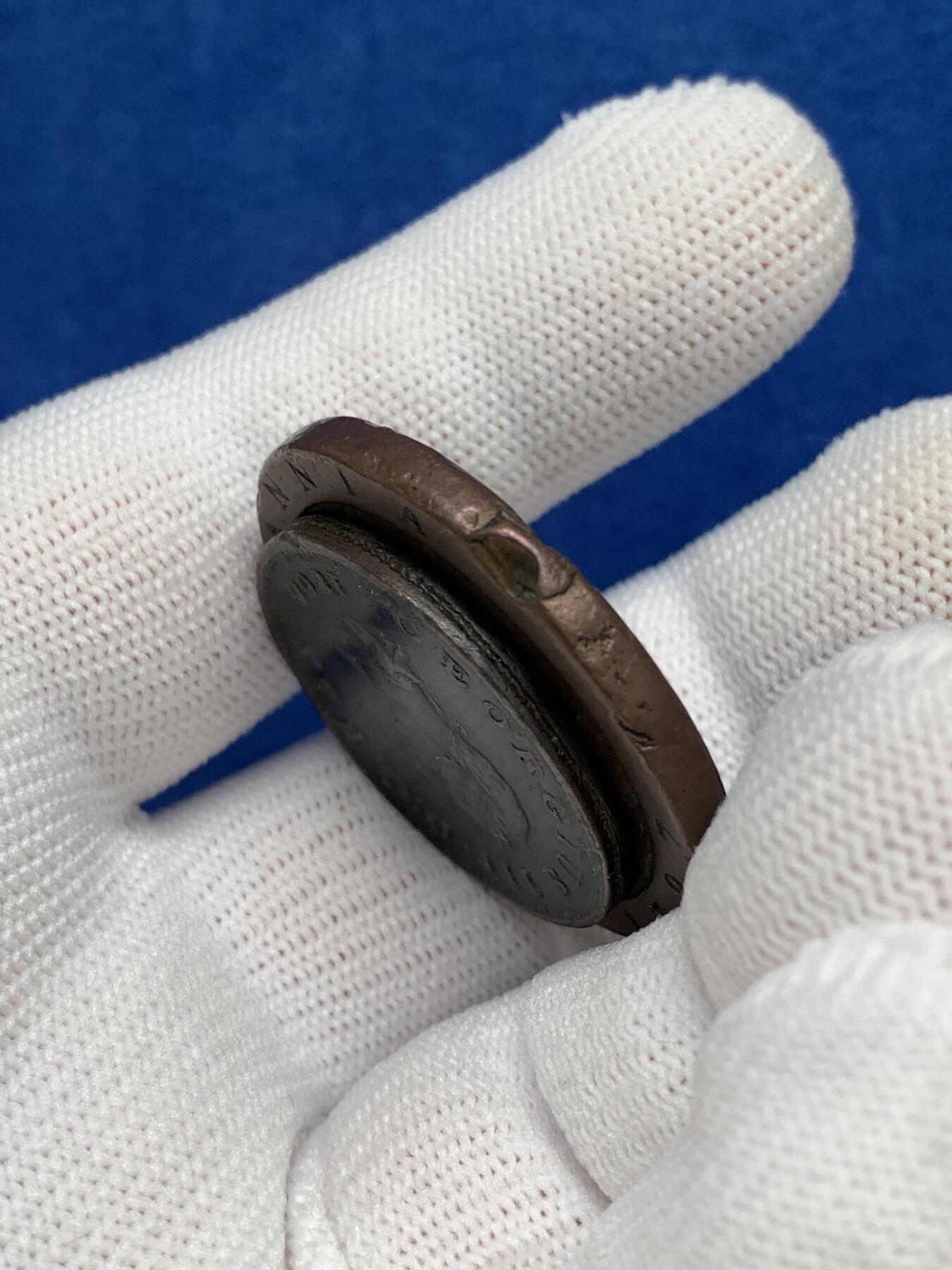 《竞宝斋》第277场- 周日，周一 2场连拍 （全场包邮） 两枚一组 1797年乔治三世车轮款1便士+1806年乔治三世便士 巧克力包浆 岁月味道浓厚