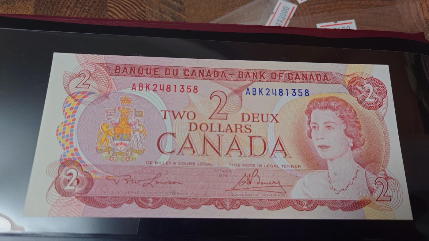 【麦稀奇世界钱币展】精选微拍第113期暨2024年第24期  六月币展新品卖剩存货选购专场 1974年加拿大2元 全新绝品