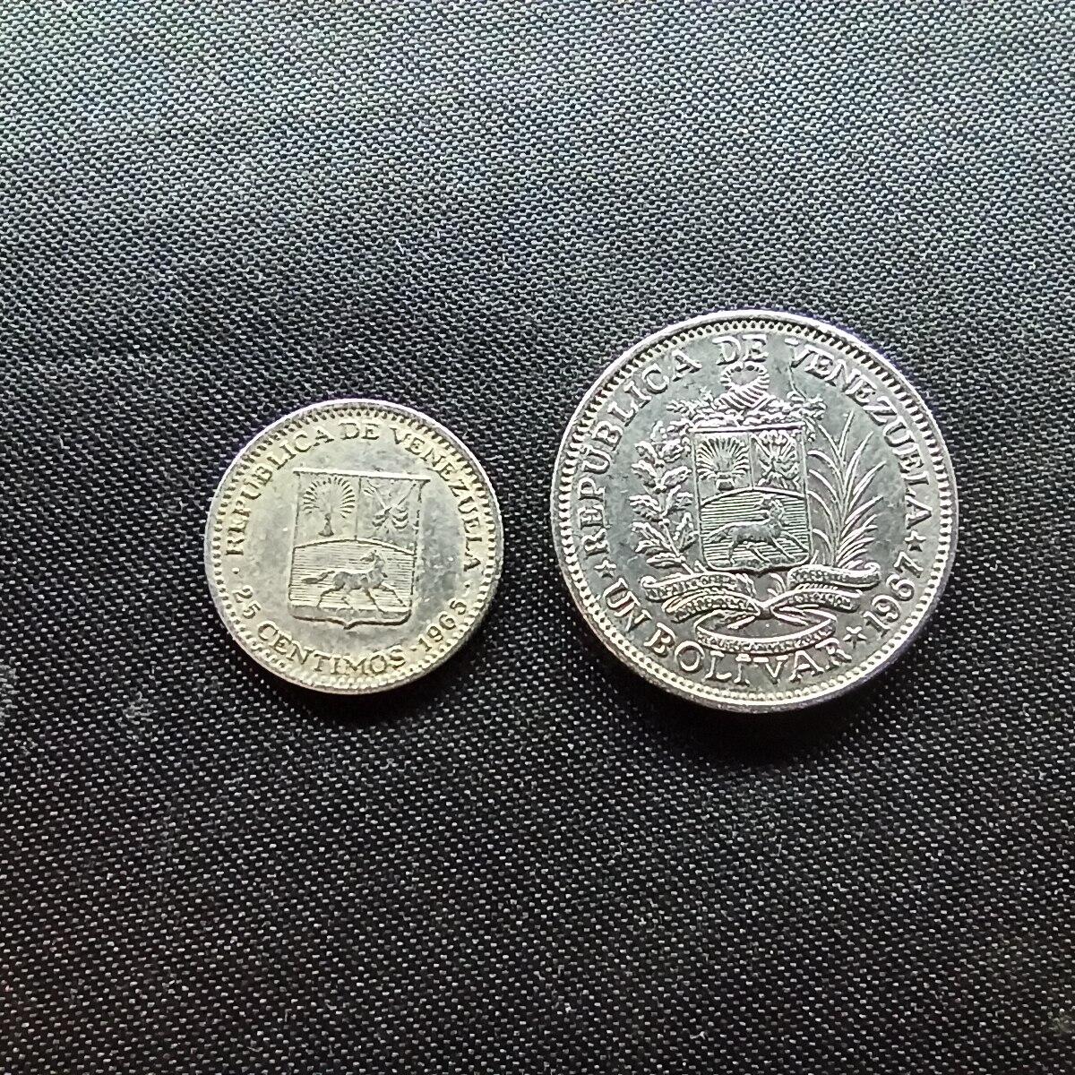 邮泉阁限时拍卖第十场 各国硬币专场 委内瑞拉2枚