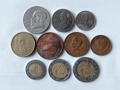 第一海外回流一元起拍收藏 散币专场 第95期 - 墨西哥硬币 10枚