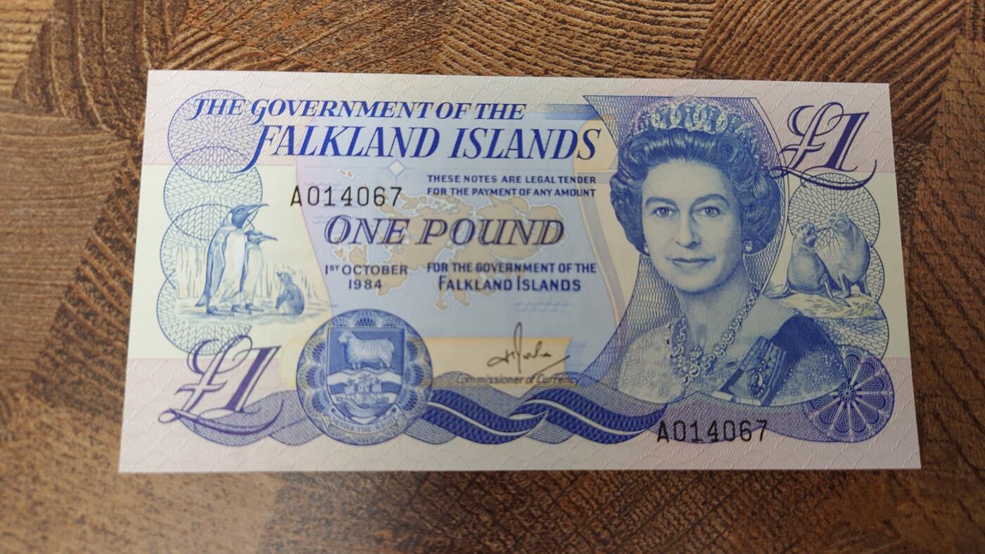 【麦稀奇世界钱币展】精选微拍第113期暨2024年第24期  六月币展新品卖剩存货选购专场 1984年福克兰群岛1镑 全新绝品