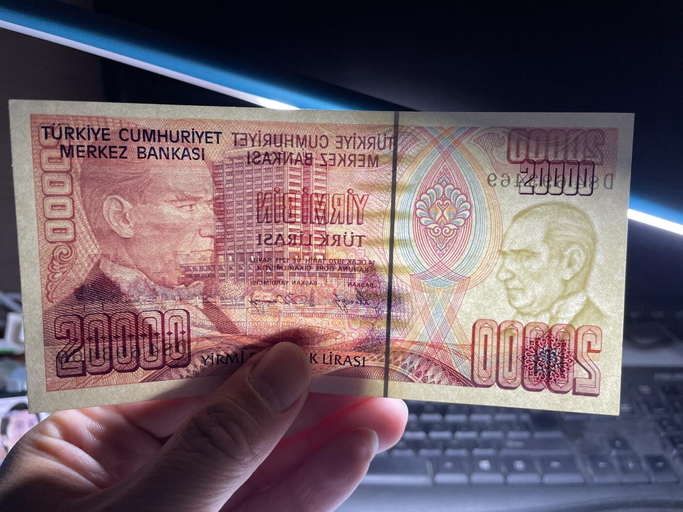 2024年集古藏今外币拍卖第八期-第10场—（总第80拍）-纸币专场，本场拍完结算发货，本期寄存的2-3天内完成发货，再进行下一期拍卖。 1970年土耳其20000里拉