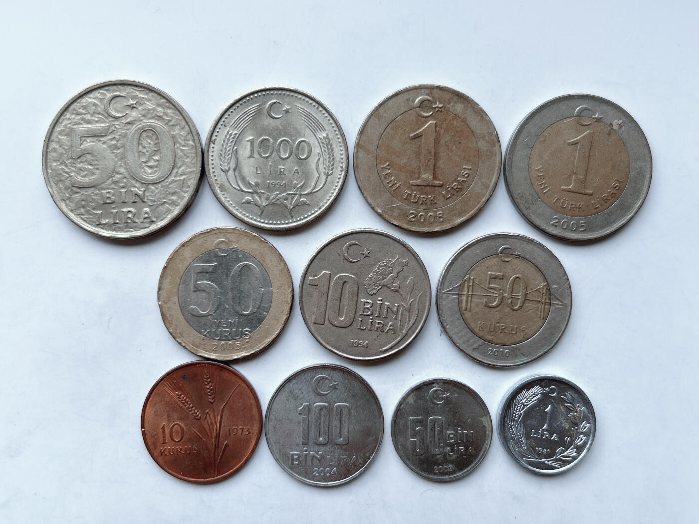 第一海外回流一元起拍收藏 散币专场 第95期 土耳其硬币11枚