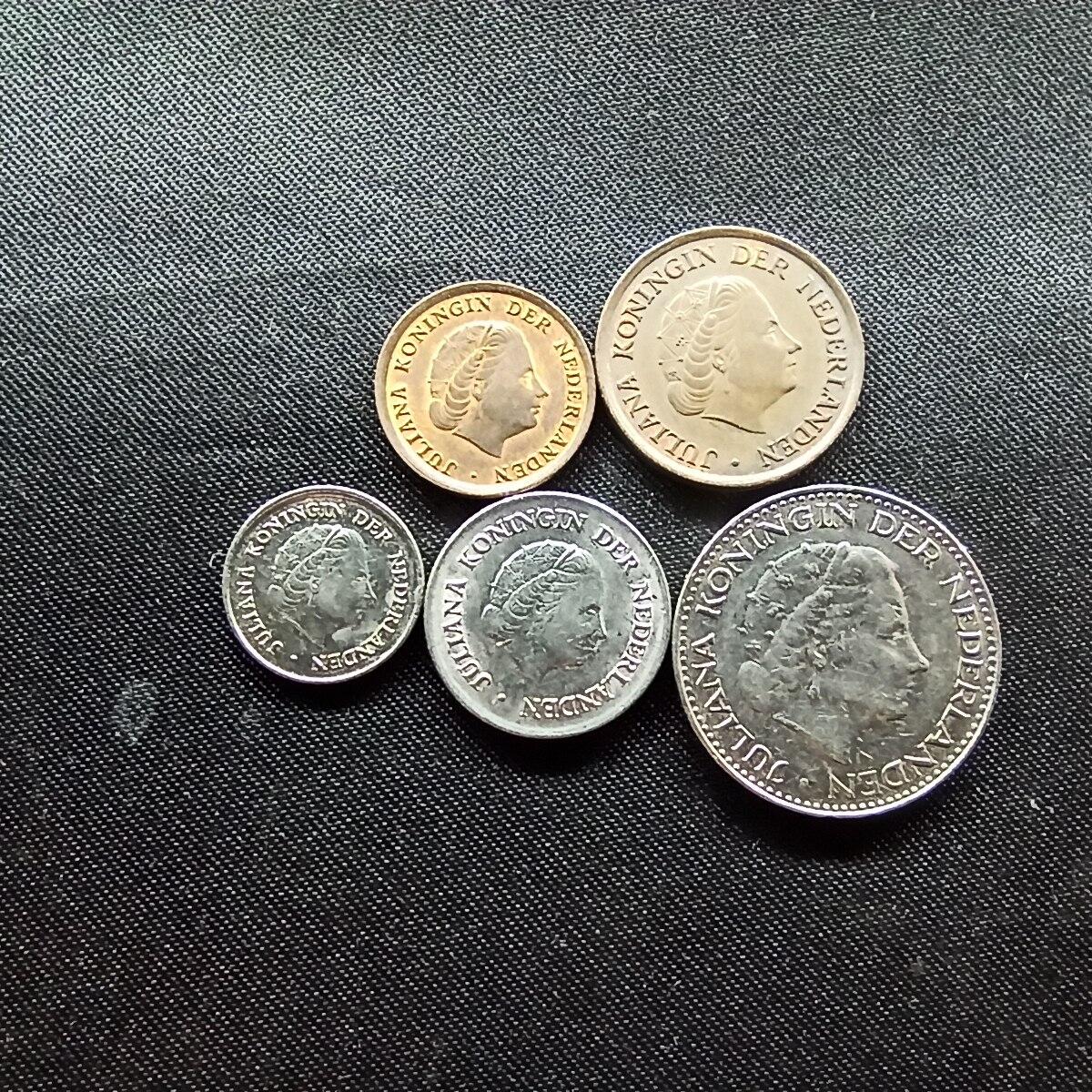 邮泉阁限时拍卖第十场 各国硬币专场 荷兰5枚