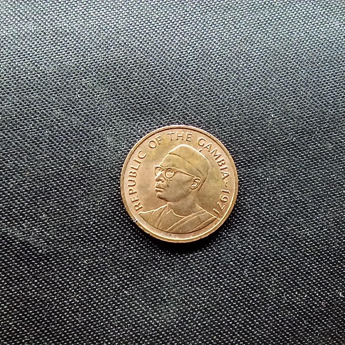 邮泉阁限时拍卖第十场 各国硬币专场 冈比亚1971年1布图特