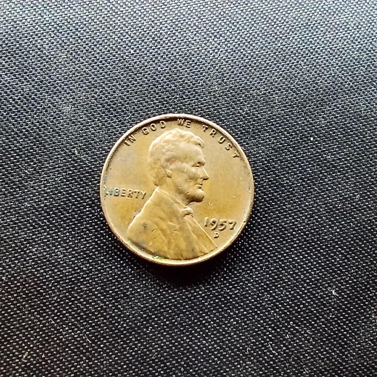 邮泉阁限时拍卖第十场 各国硬币专场 美国1957年1分D版