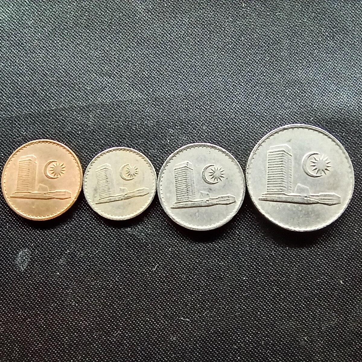 邮泉阁限时拍卖第十场 各国硬币专场 马来西亚4枚