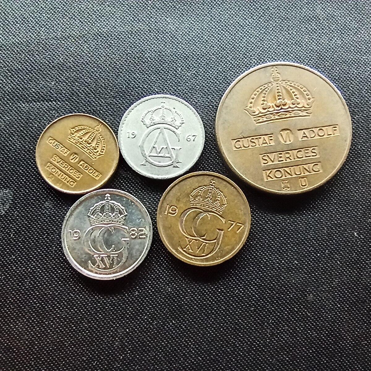 邮泉阁限时拍卖第十场 各国硬币专场 瑞典5枚