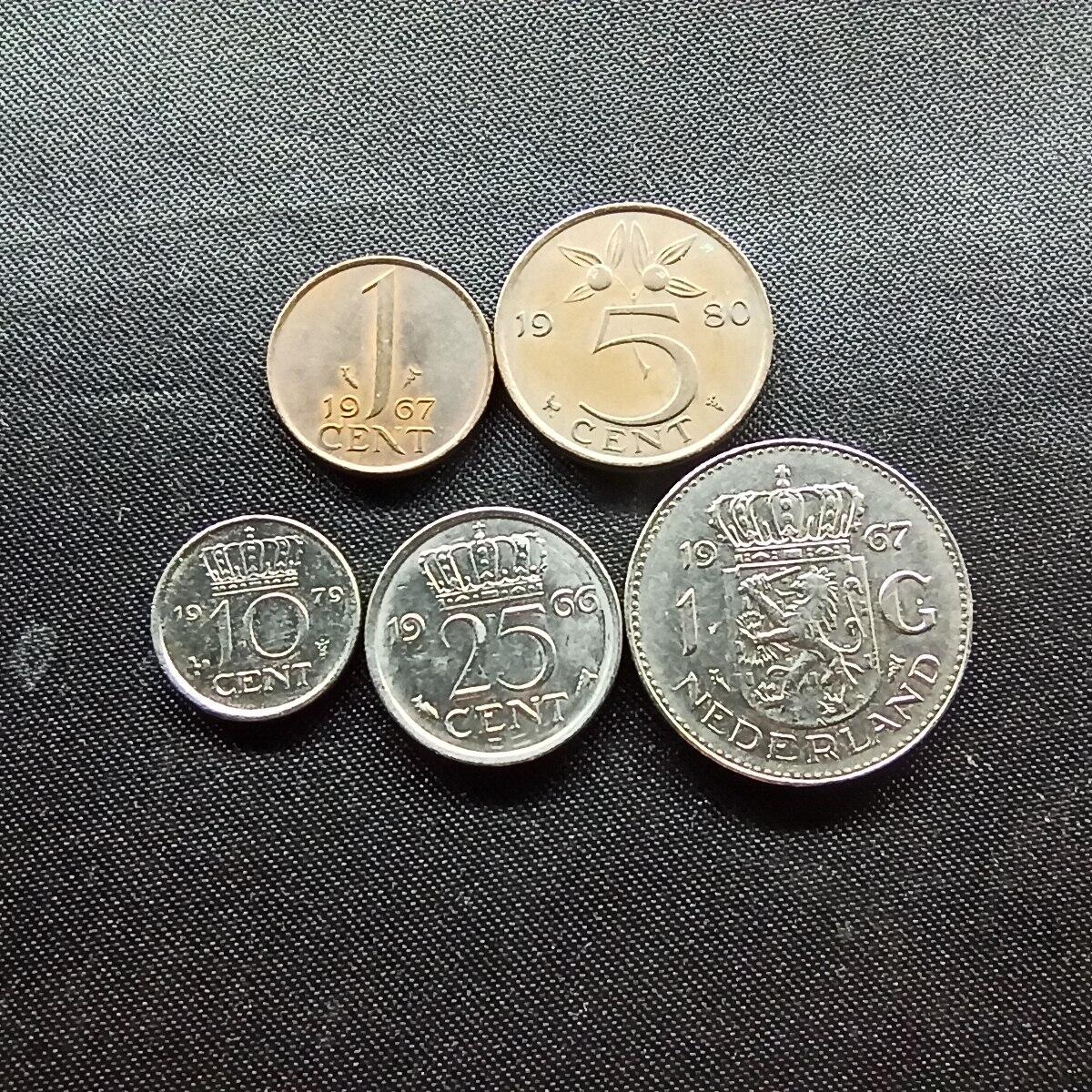 邮泉阁限时拍卖第十场 各国硬币专场 荷兰5枚