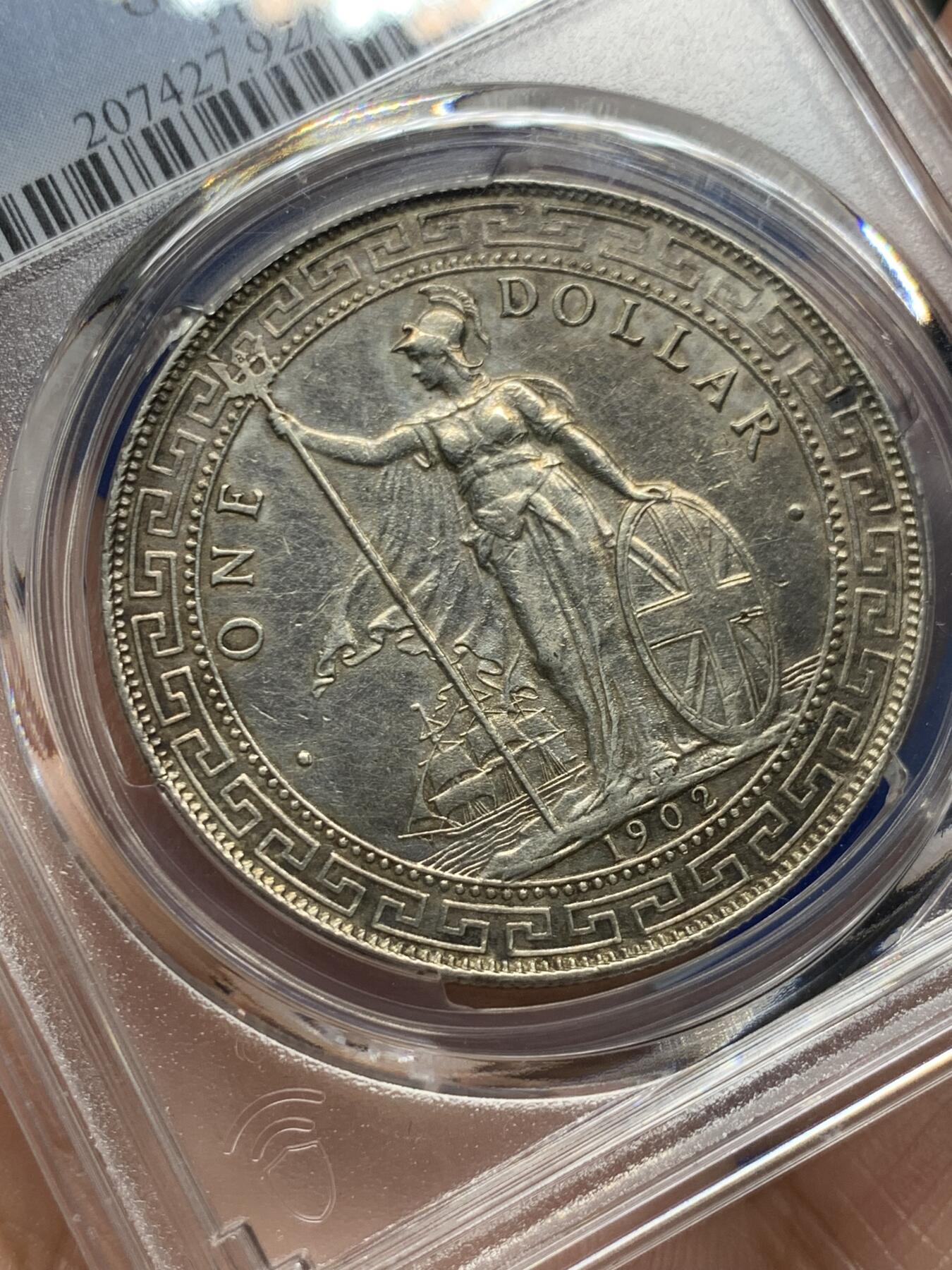 《竞宝斋》第277场- 周日，周一 2场连拍 （全场包邮） PCGS AUD 英国1902年B版站洋