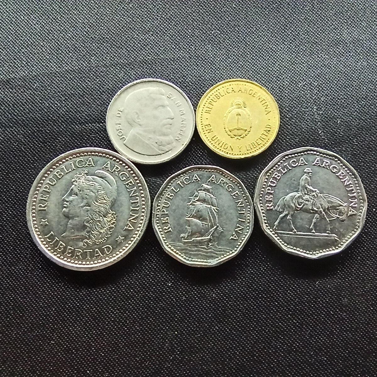 邮泉阁限时拍卖第十场 各国硬币专场 阿根廷5枚