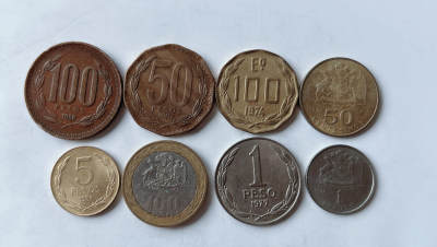 第一海外回流一元起拍收藏 散币专场 第95期 - 智利硬币8枚
