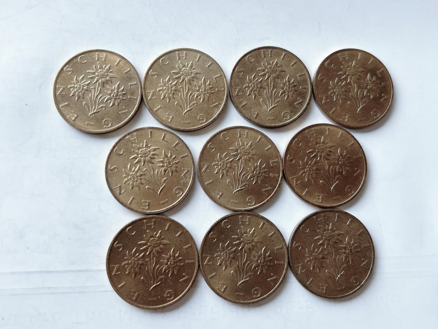 第一海外回流一元起拍收藏 散币专场 第95期 奥地利1先令 10枚