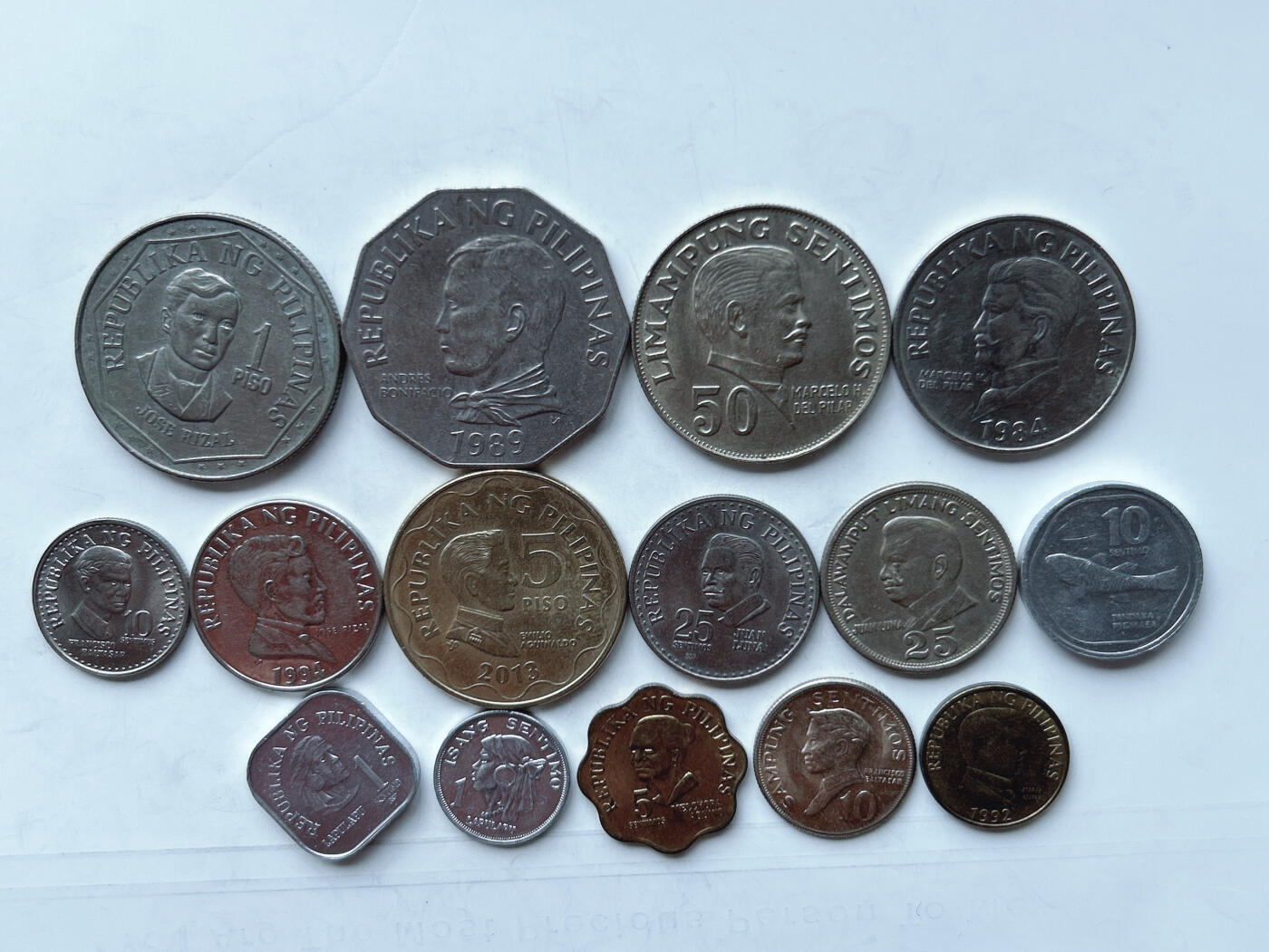 第一海外回流一元起拍收藏 散币专场 第95期 菲律宾硬币 15枚
