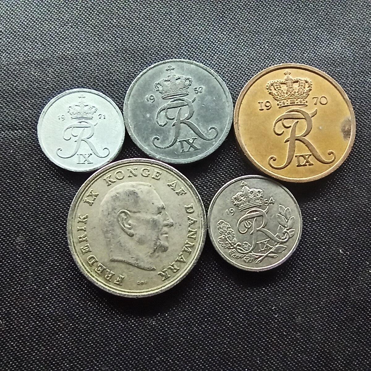 邮泉阁限时拍卖第十场 各国硬币专场 丹麦5枚