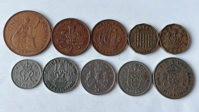 第一海外回流一元起拍收藏 散币专场 第95期 - 英国硬币 10枚