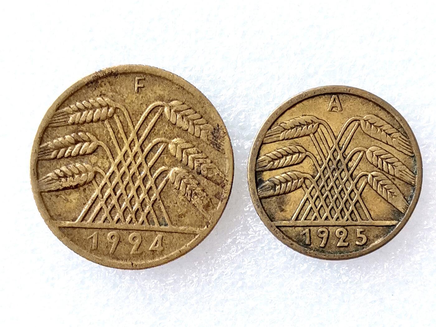 第一海外回流一元起拍收藏 散币专场 第96期 德国硬币2枚