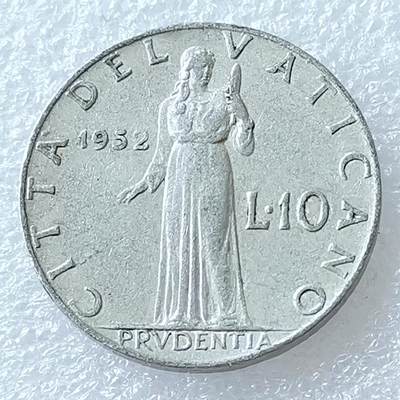 第一海外回流一元起拍收藏 散币专场 第96期 - UNC 梵蒂冈1952年10里拉铝币