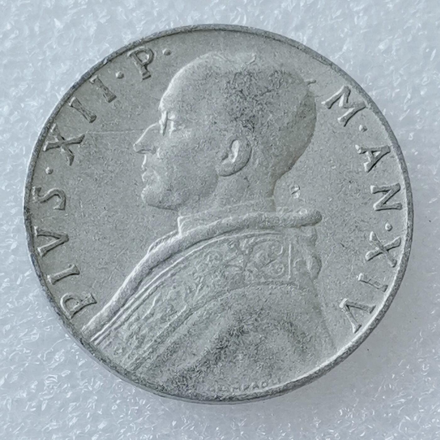 第一海外回流一元起拍收藏 散币专场 第96期 UNC 梵蒂冈1952年10里拉铝币