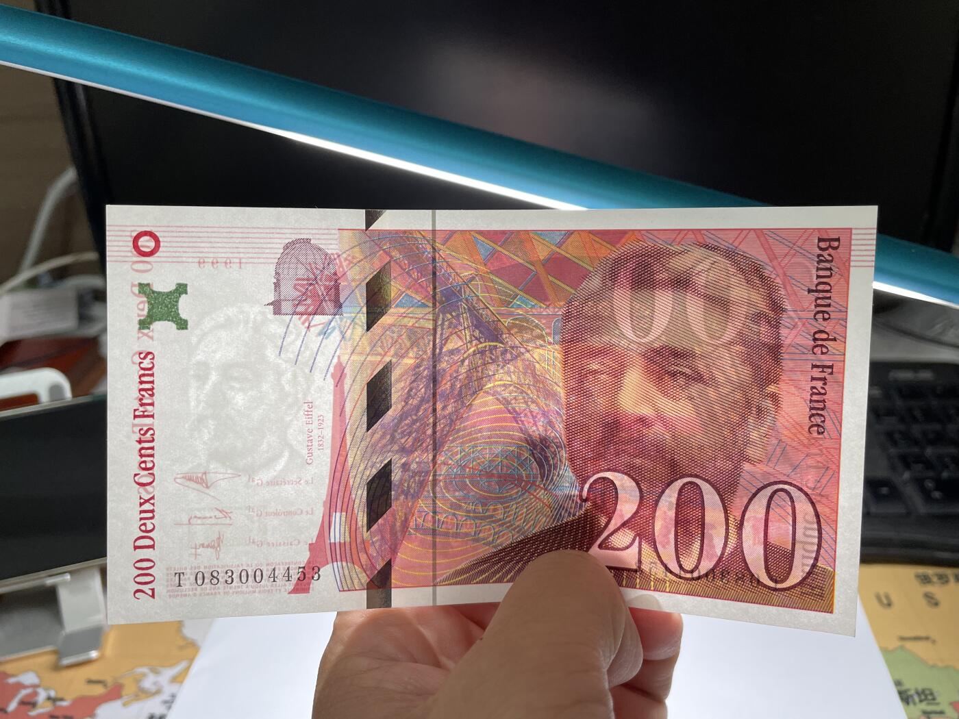 2024年集古藏今外币拍卖第八期-第10场—（总第80拍）-纸币专场，本场拍完结算发货，本期寄存的2-3天内完成发货，再进行下一期拍卖。 全新法国200法郎纸币、同冠军分同一流水冠号