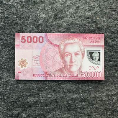 142nd ￥￥美洲钞 - 🇨🇱智利2021年5000比索塑料钞，签名5: Marcel—Zurbuchen