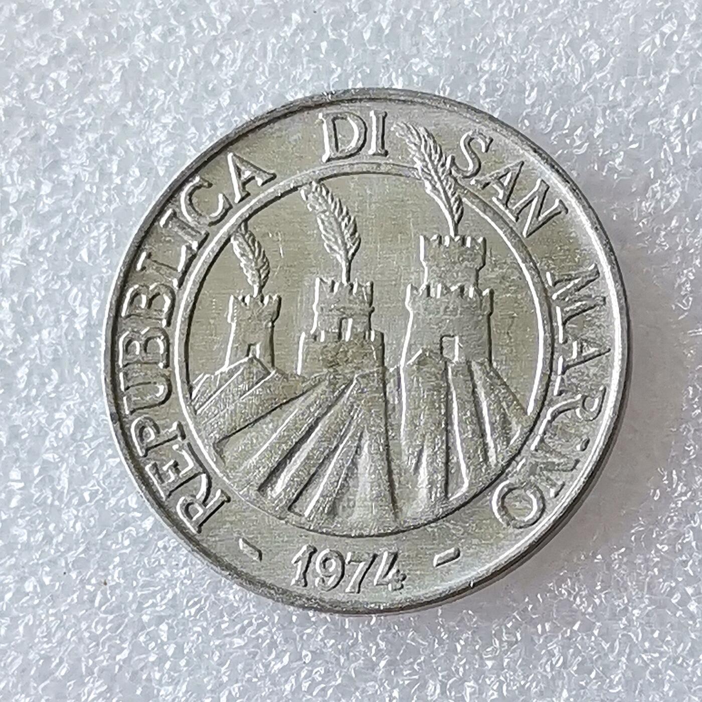 第一海外回流一元起拍收藏 散币专场 第96期 圣马力诺1974年10里拉蜜蜂FAO纪念铝币