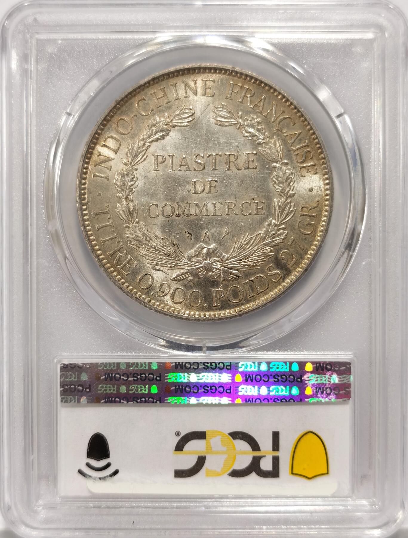 【麦稀奇世界钱币展】博洋堂“流萤染夏”六月精品专场暨第081期（全场包邮） 1905坐洋，PCGS MS62，包浆细节完美，此枚状态上乘，坐洋随越南经济发展有较高收藏潜力