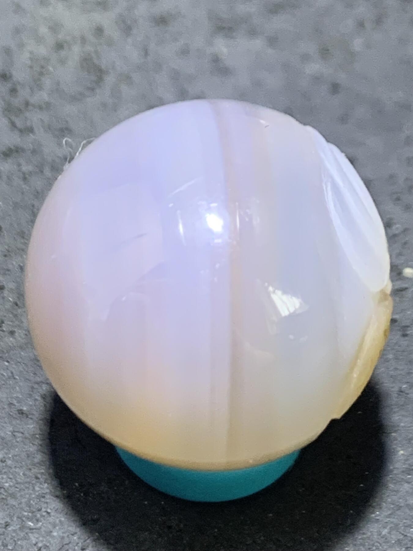 精美高玉化亚光海洋玉髓手工俏色巧雕蝙蝠钱币随形2.0随形圆珠一个