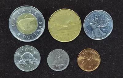 北京马甸外国币专卖微拍第121期，外国非贵金属纪念币，流通币专场，陆续上新，欢迎关注 - 加拿大