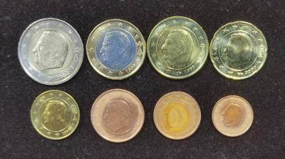 北京马甸外国币专卖微拍第121期，外国非贵金属纪念币，流通币专场，陆续上新，欢迎关注 - 比利时欧元
