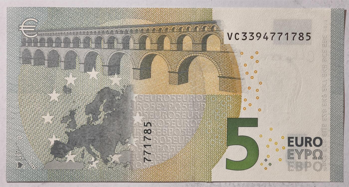 紫瑗钱币——第363期拍卖——纸币场 欧元 西班牙 2013年 加尔桥 5欧元 UNC