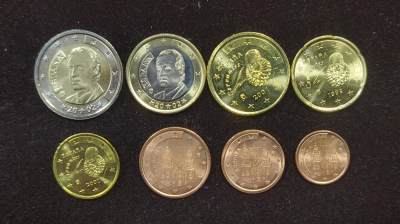 北京马甸外国币专卖微拍第121期，外国非贵金属纪念币，流通币专场，陆续上新，欢迎关注 - 西班牙欧元