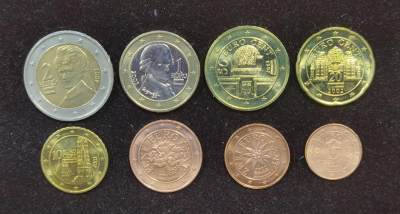 北京马甸外国币专卖微拍第121期，外国非贵金属纪念币，流通币专场，陆续上新，欢迎关注 - 2002年版奥地利欧元