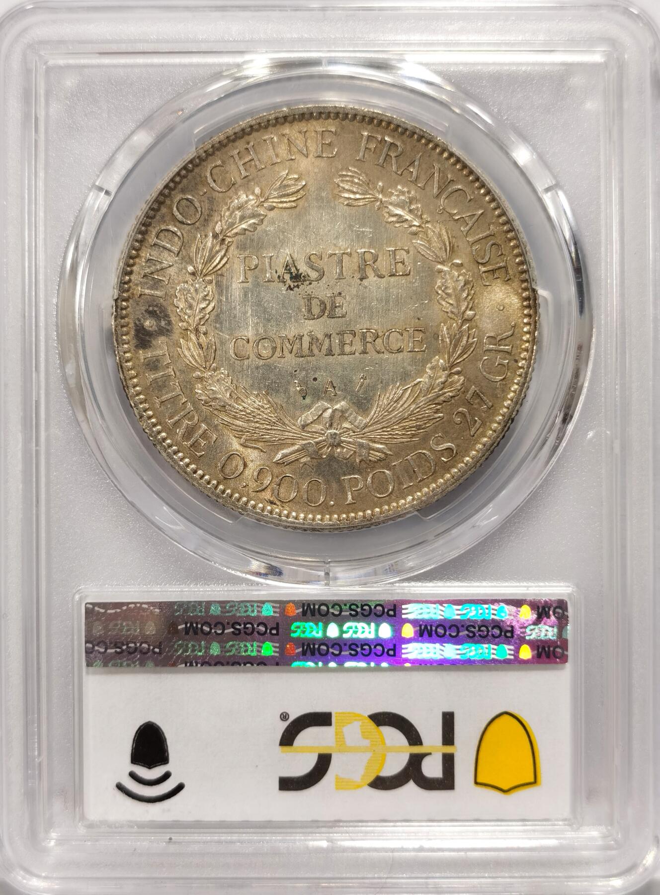【麦稀奇世界钱币展】博洋堂“流萤染夏”六月精品专场暨第081期（全场包邮） 1896坐洋，PCGS MS61，包浆漂亮，打制细节上乘，好年份，坐洋随越南经济发展有较高收藏潜力