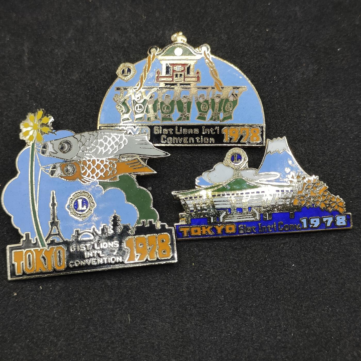 全场0元起拍 第165期 咸鱼国勋章拍卖专场 6月16日（周日）下午6：00开始 国际狮子会徽章三个