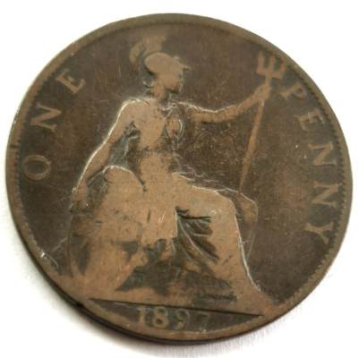 外国散币20240612场次（中拍皆有赠品），每周两拍，可寄存 - 英国维多利亚1897年大便士