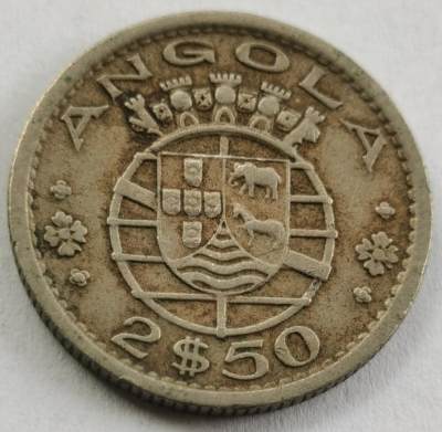 外国散币20240612场次（中拍皆有赠品），每周两拍，可寄存 - 葡属安哥拉1956年2.5埃斯库多