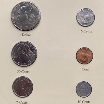 2024龙年第15场钱币拍卖 - 利比里亚-世界各国UNC硬币套币富兰克林包装