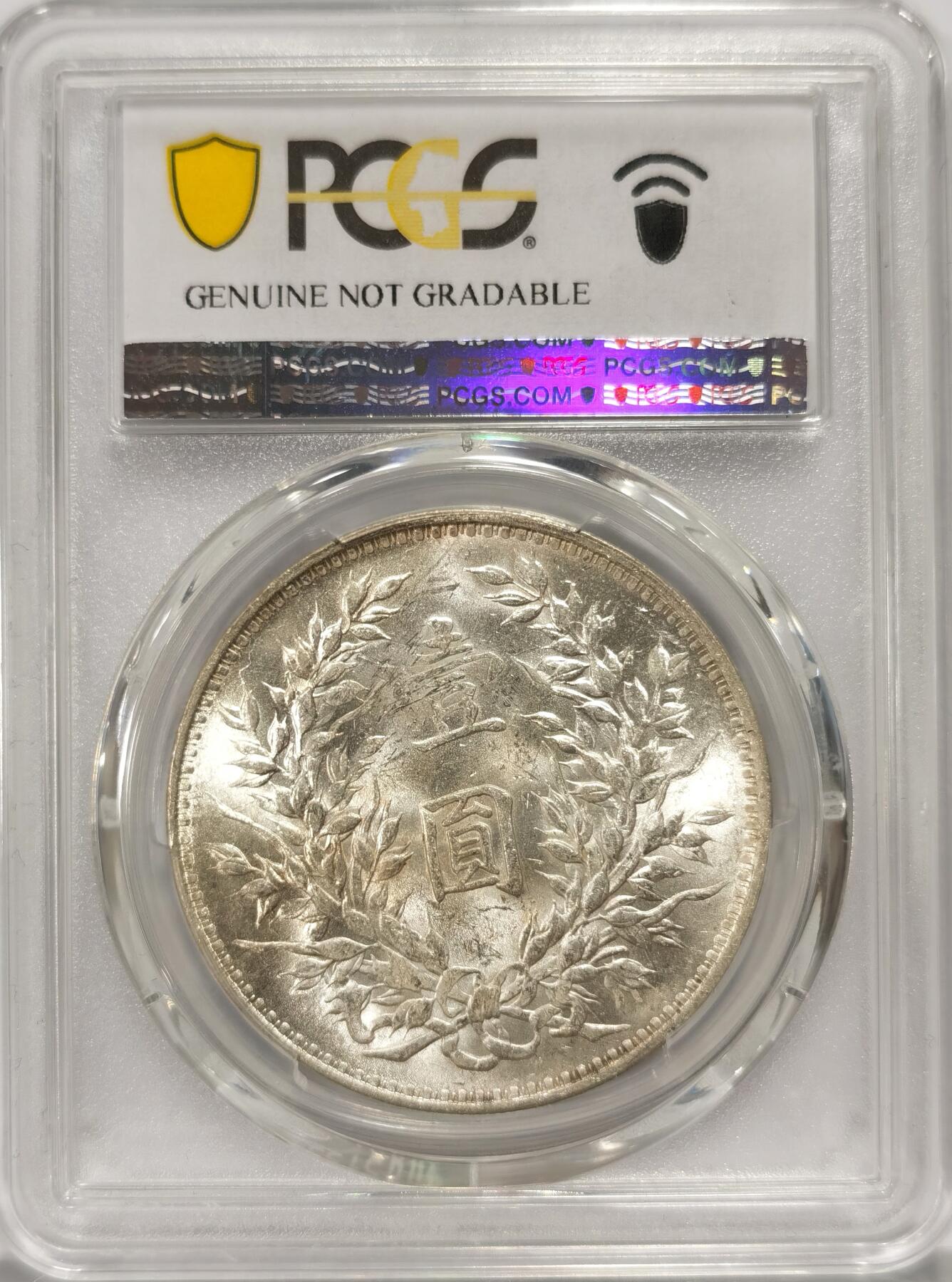 【麦稀奇世界钱币展】博洋堂“流萤染夏”六月精品专场暨第081期（全场包邮） PCGS UND 三年大头天津版一元 银光闪闪