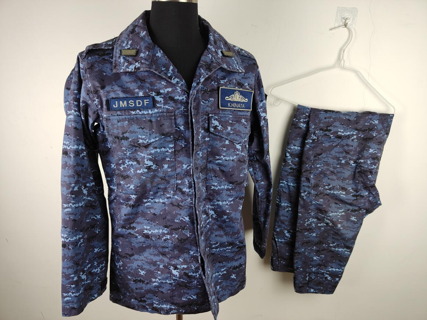 全场0元起拍 第165期 咸鱼国勋章拍卖专场 6月16日（周日）下午6：00开始 S&G第一版复刻 海自洋上迷彩7a一套 带二尉銜名牌 自卫舰旗臂章  胸围108 肩宽44 衣长72 袖长60 腰围82 裤长105