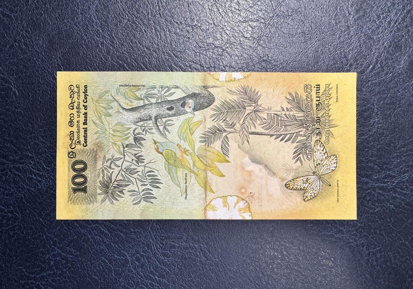 收藏联盟Quantum Auction 第353期拍卖  斯里兰卡1979年100卢比 非全新 品相如图 金吉鸟