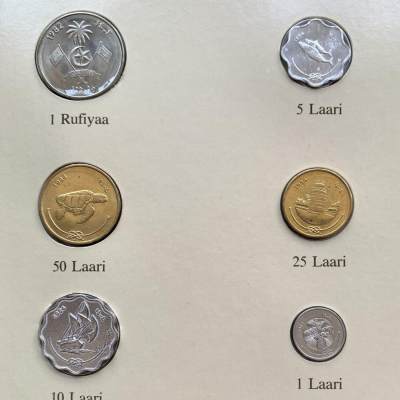 2024龙年第15场钱币拍卖 - 马尔代夫-世界各国UNC硬币套币富兰克林包装